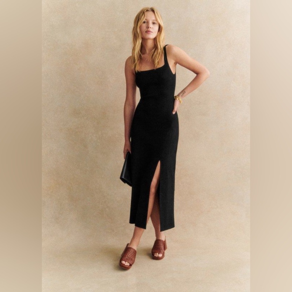 SEZANE Judith Dress Black